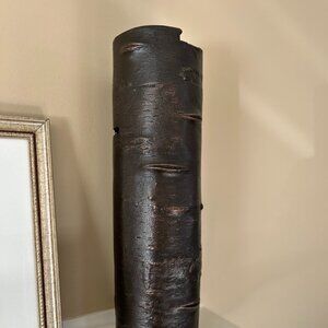 Michael Aram Botanical Bark Vase, Brown, Oxidized Copper, Handmade, 16"H